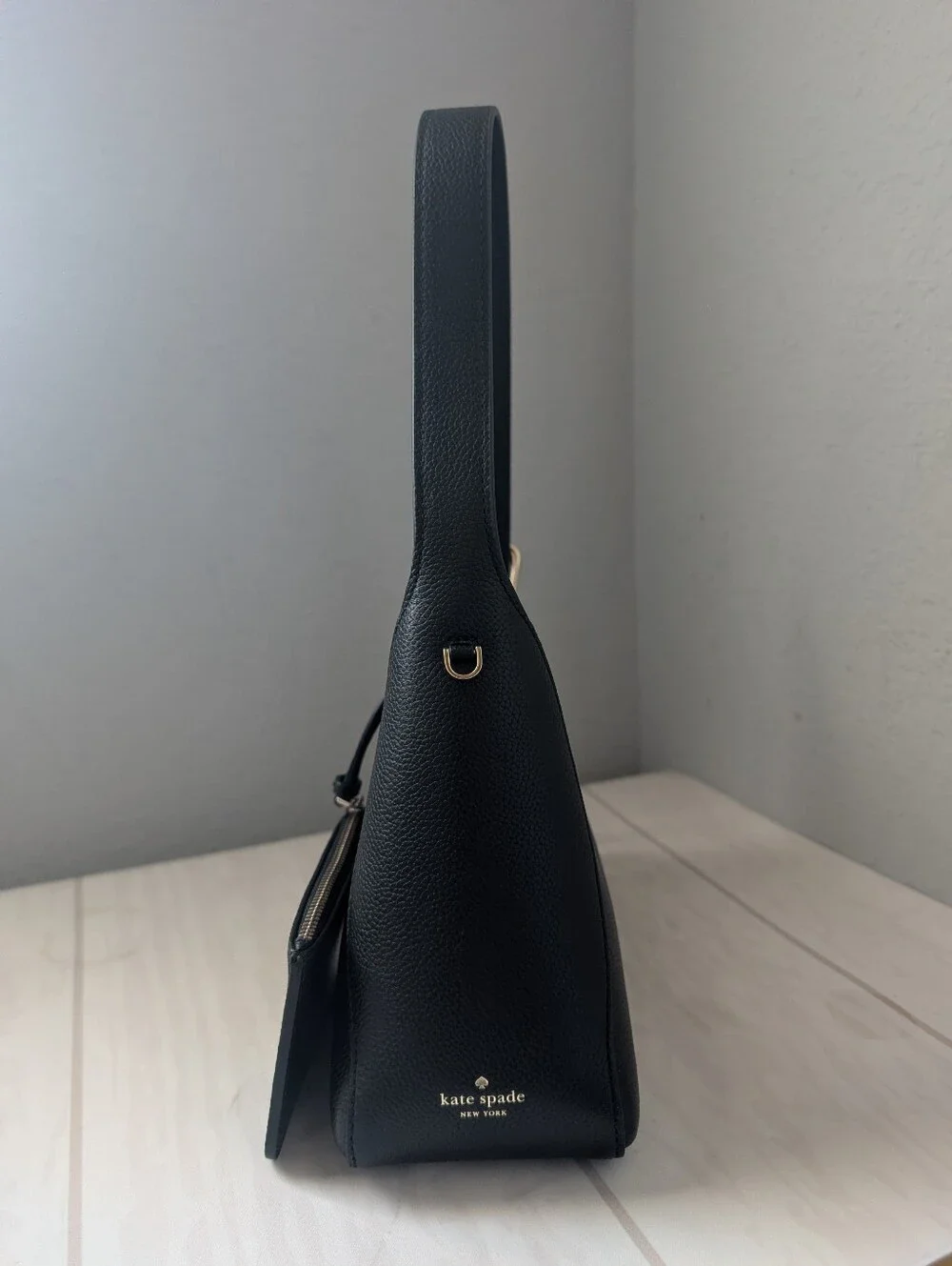 NWT Kate Spade KO415 454 Sculpted Shoulder Bag In Black